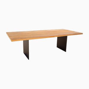 Venjakob Et244 Wooden Dining Table in Brown Black Metal & Oak Veneer-RQW-1748287