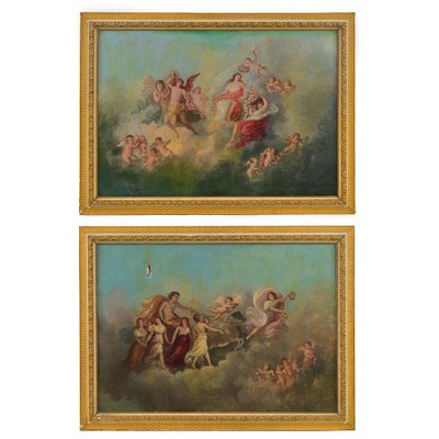 Venus and Apollo Paintings, Set of 2-NQ-979025