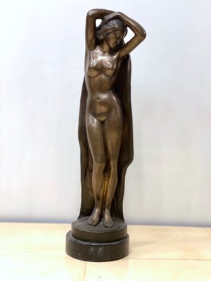 Venus At the Bath, Cast Bronze Sculpture, 20th Century-WIM-875595