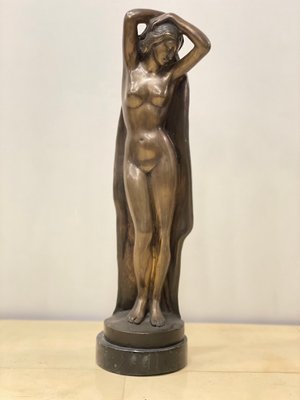 Venus At the Bath, Cast Bronze Sculpture, 20th Century-WIM-875595