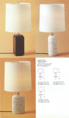 Vera Fabre Marble 10556 Table Lamp from Verre Lumière, 1970s-VAM-1812902