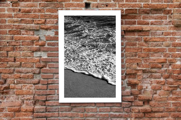 Vertical Morning Seashore, Large Black and White Seascape Giclée, Sugimoto Style, 2021-RWC-965356