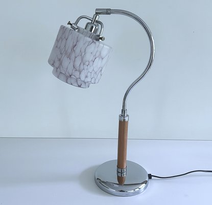 Very Large Art Deco Glass Table Lamp, 1970s-GUT-2036070