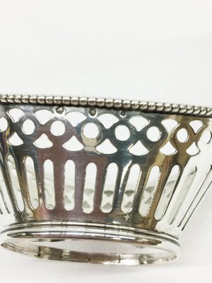 Very Small Dutch Silver Bonbon Baskets, Set of 2-UCH-1224936