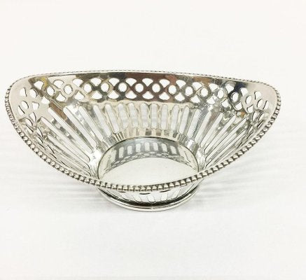 Very Small Dutch Silver Bonbon Baskets, Set of 2-UCH-1224936