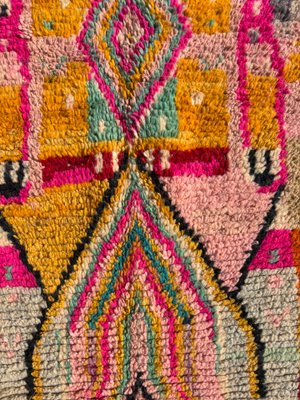 Vibrant Moroccan Berber Rug with Multi-Color Geometric and Tribal Patterns-QJU-2019796