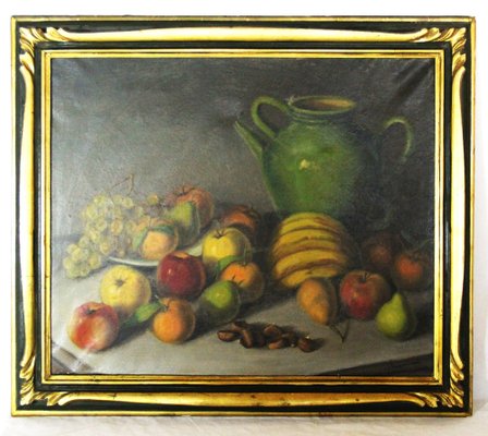 Vicenç Oliver Arasanz, Still Life with Fruit, 1960s, Oil on Canvas, Framed-ZYI-1352922