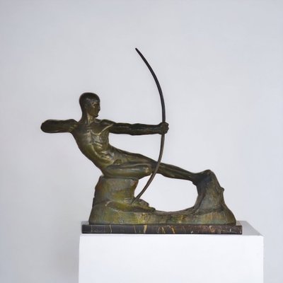 Victor Demanet, Art Deco Archer, 1920s, Bronze-AXR-1721575