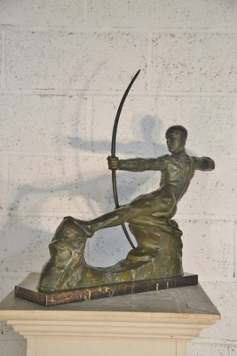 Victor Demanet, Art Deco Archer, 1920s, Bronze-AXR-1721575