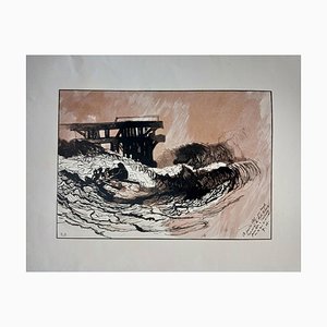 Victor Hugo, La Vague, 1925, Engraving-NRC-1397497