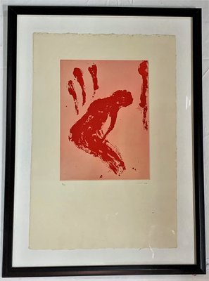 Victor Mira, Figurative Composition, 1980s, Engraving, Framed-IKW-824190