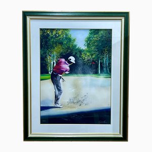 Victor Spahn, Golfer, 1990s, Lithograph-QYF-2026894