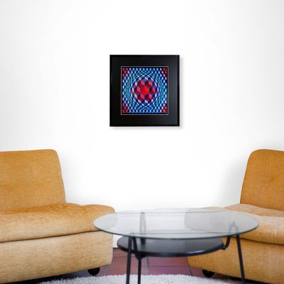 Victor Vasarely, Framed Serigraph, Printed by Editions Du Griffon, 1972-RY-823804