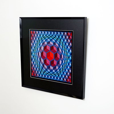 Victor Vasarely, Framed Serigraph, Printed by Editions Du Griffon, 1972-RY-823804