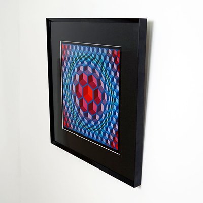 Victor Vasarely, Framed Serigraph, Printed by Editions Du Griffon, 1972-RY-823804