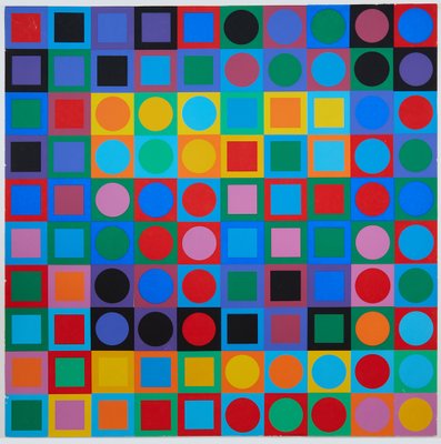 Victor Vasarely, Planetary Folklore Composition No. 1, Serigraph-TJQ-1297145