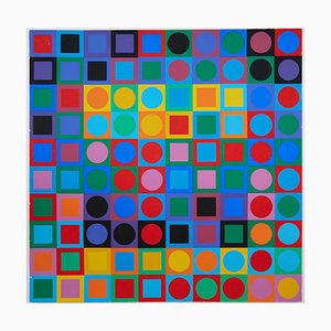 Victor Vasarely, Planetary Folklore Composition No. 1, Serigraph-TJQ-1297145