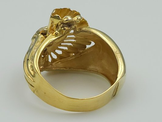 Victorian 9 Karat Gold Ring with Diamonds-CYY-2031328