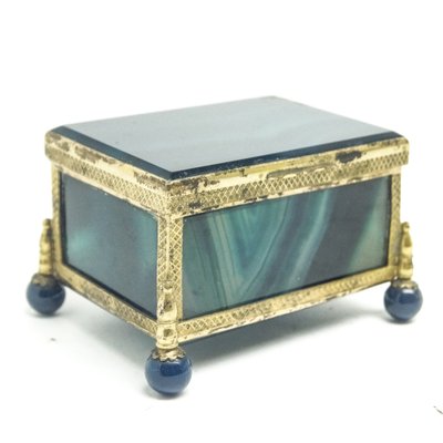 Victorian Agate Box, Great Britain, 1890s-BKO-1454571