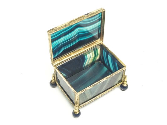 Victorian Agate Box, Great Britain, 1890s-BKO-1454571