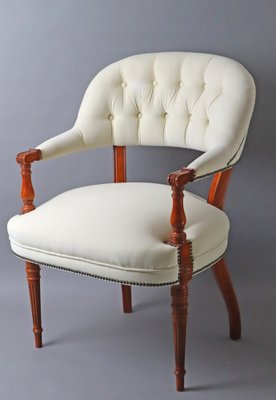 Victorian Baroque Style Armchair in Alcantara, 1970s-ESB-1764625