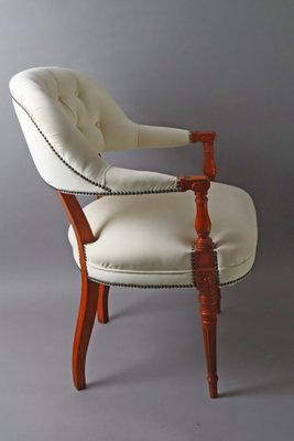 Victorian Baroque Style Armchair in Alcantara, 1970s-ESB-1764625