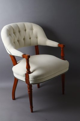 Victorian Baroque Style Armchair in Alcantara, 1970s-ESB-1764625