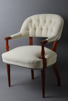 Victorian Baroque Style Armchair in Alcantara, 1970s-ESB-1764625