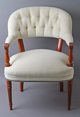 Victorian Baroque Style Armchair in Alcantara, 1970s-ESB-1764625