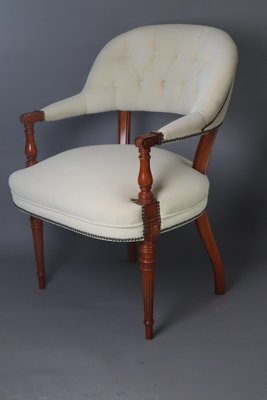 Victorian Baroque Style Armchair in Alcantara, 1970s-ESB-1764625