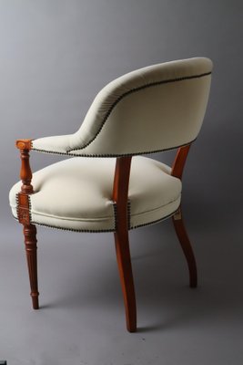 Victorian Baroque Style Armchair in Alcantara, 1970s-ESB-1764625