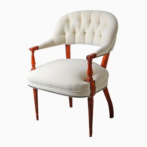 Victorian Baroque Style Armchair in Alcantara, 1970s-ESB-1764625