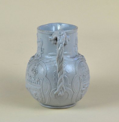 Victorian Blue-Grey Stoneware Four Nations Albion Jug from William Brownfield, 1863-YNA-776310