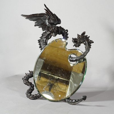 Victorian Carved Dragon Mirror by Gabriel Viardot, 1880-KJP-1188665