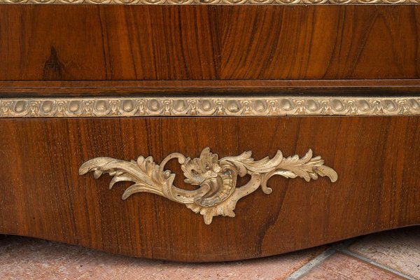 Victorian English Credenza in Walnut with Golden Bronze-KKK-1182150