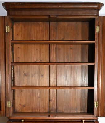 Victorian Mahogany Cylinder Library Desk, England, 1850s-RVK-1783233