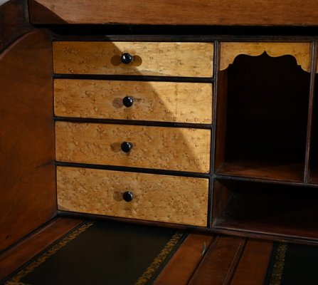 Victorian Mahogany Cylinder Library Desk, England, 1850s-RVK-1783233