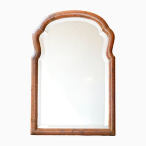 Victorian Scalloped Wooden Mirror with Beveled Glass & Walnut, 1900s-BJS-2026995