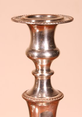 Victorian Silver Plated Candlesticks, Set of 2-HPU-1109498