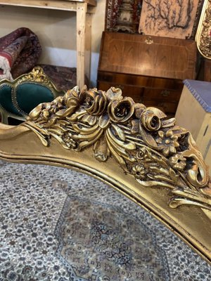 Victorian Style Carved Gilt Overmantle Mirror-NSG-2028700