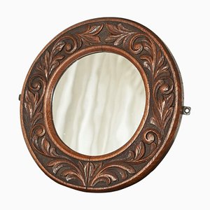 Victorian Wall Mirror in Carved Oak, United Kingdom, 1890s-FEW-2024208