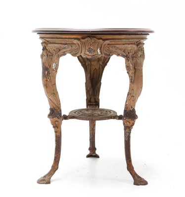 Victory Cast Iron Pub Table with Padouk Top, 1900s-MY-1029772