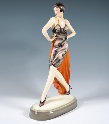 Vienna Art Deci Striding Dancer Figurine by Lorenzl, 1930-EMT-1717339