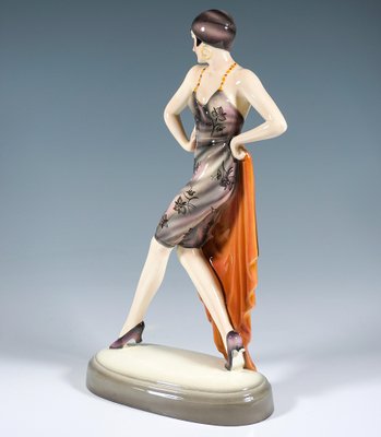 Vienna Art Deci Striding Dancer Figurine by Lorenzl, 1930-EMT-1717339