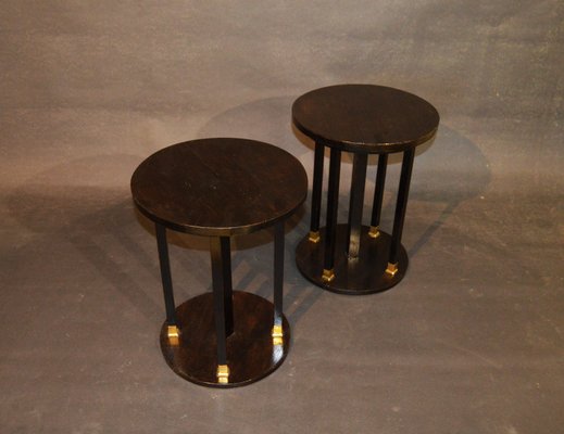 Vienna Secession Occasional Tables, 1910s, Set of 2-ZKR-2023732