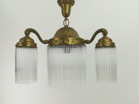 Viennese 3-Armed Chandelier with Glass Rods-KDB-1448952