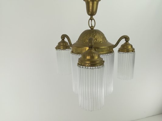 Viennese 3-Armed Chandelier with Glass Rods-KDB-1448952