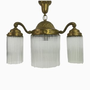 Viennese 3-Armed Chandelier with Glass Rods-KDB-1448952