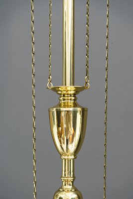 Viennese Adjustable Opal Glass Chandelier, 1908-SPD-787022