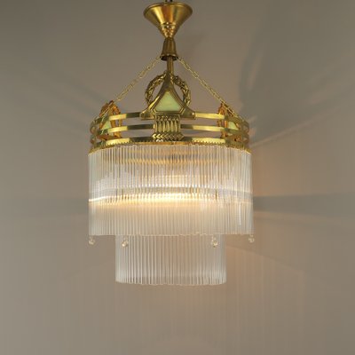 Viennese Art Deco Café Hanging Lamp, 1920s-KDB-1804697